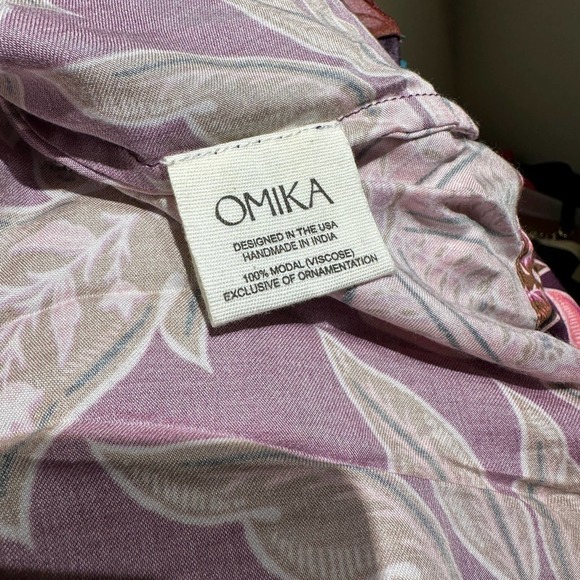 NWT Omika Brown Balloon Sleeve Ruched Upper High Waist Blair Midi Dress Sz Small - Picture 11 of 13